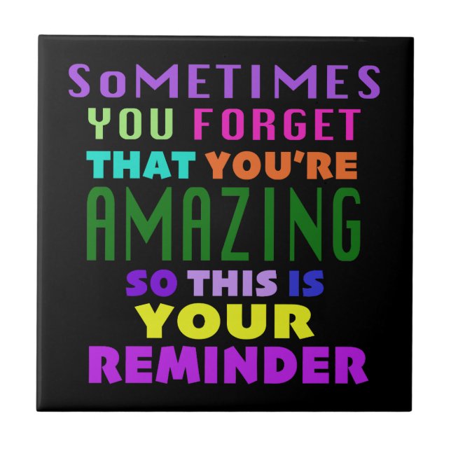 Carreau Parfois On Oublie Que Tu Es Extraordinaire (Devant)