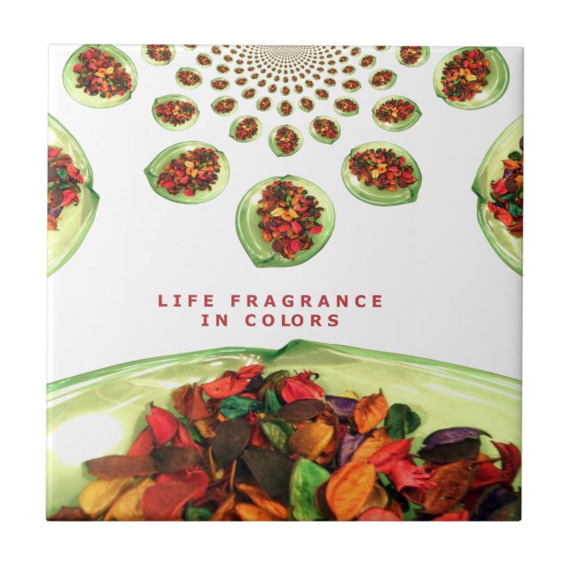 Carreau Parfum de vie : Potpourri message inspirant (Devant)