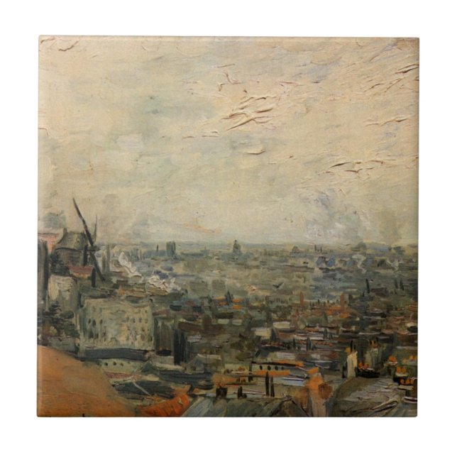 Carreau Paris depuis Montmartre par Vincent van Gogh (Devant)
