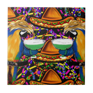 Carreau Parrot de fête Cinco De Mayo