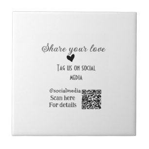 Carreau Partager le code QR de l'analyse d'amour ajouter d