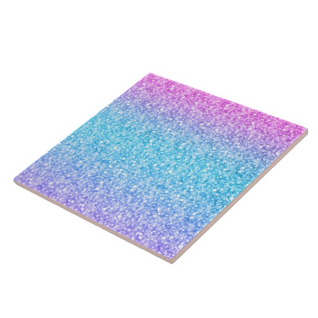 Carreau Parties scintillant de dégradé coloré TextureGlitt (Côté)
