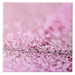 Carreau Parties scintillant en or rose rose brillant