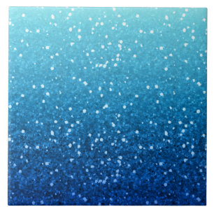 Carreau parties scintillantes bleues