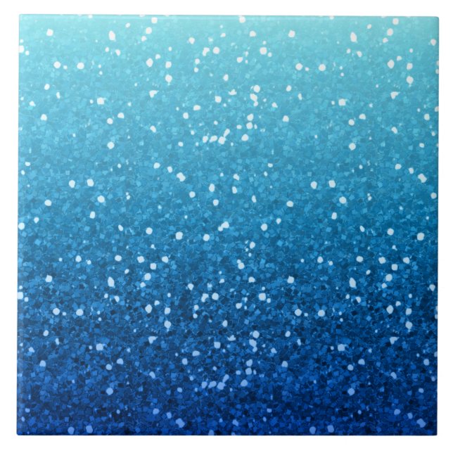 Carreau parties scintillantes bleues (Devant)
