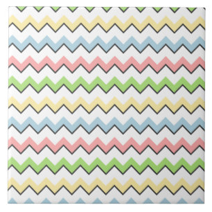 Carreau Pastel Chevron-Drop Shadow by Shirley Taylor