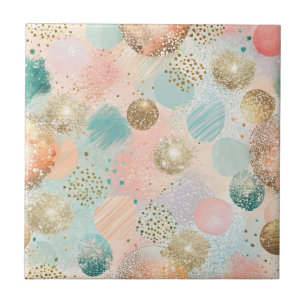 Carreau Pastel Confetti Parties scintillant Motif Abstrait