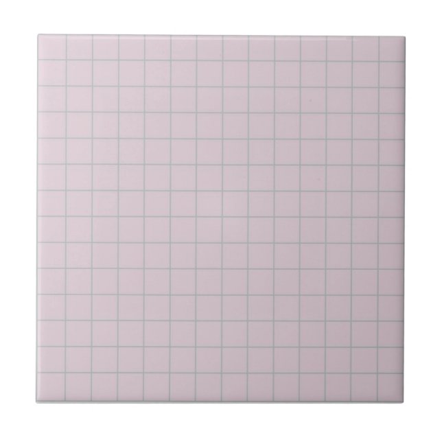 Carreau Pastel Lavender & Sage Green À damiers Retro (Devant)