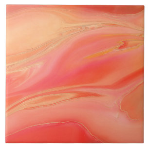 Carreau Pastel pêche rose abstrait