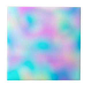 Carreau Pastel Rainbow Colonnes Abstrait Blur Gradient Omb