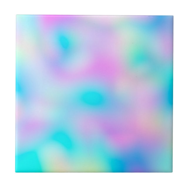 Carreau Pastel Rainbow Colonnes Abstrait Blur Gradient Omb (Devant)