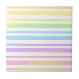Carreau Pastel Rainbow Stripes Blur Art Design Abstrait