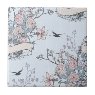 Carreau pastel shabby chic
