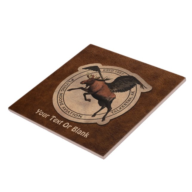 Carreau Patch Flying Moose Aviation (Côté)