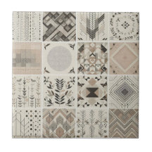 Patchwork Tourne d'avoine géométrique Vintage feui
