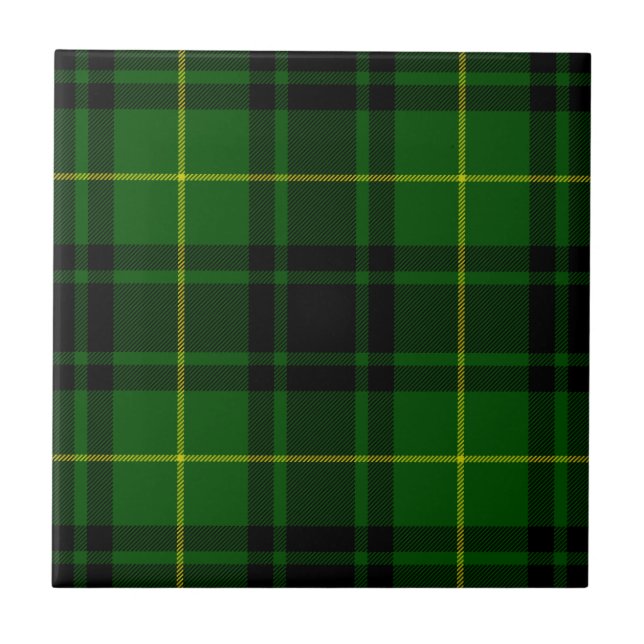 Carreau Pâte verte de tartan MacArthur (Devant)