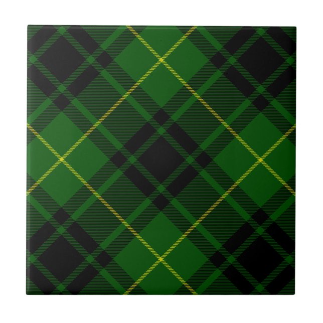 Carreau Pâte verte de tartan MacArthur (Devant)