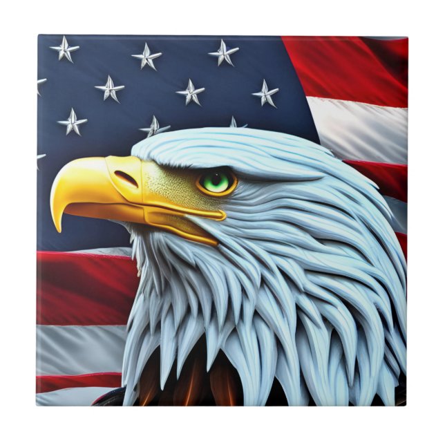 Carreau Patriotique American Eagle Carrelage décoratif en  (Devant)