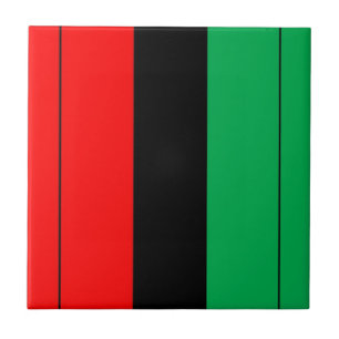 Carreau Patterns de Kwanzaa Colors