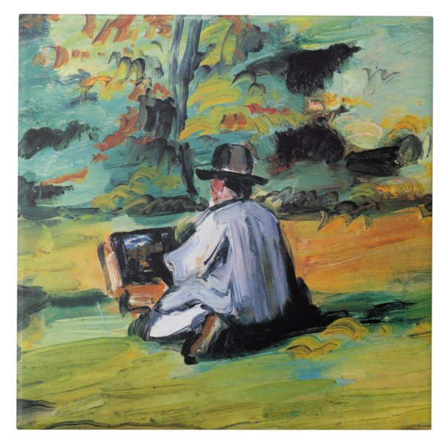Carreau Paul Cezanne - A Painter at Work,  (Devant)