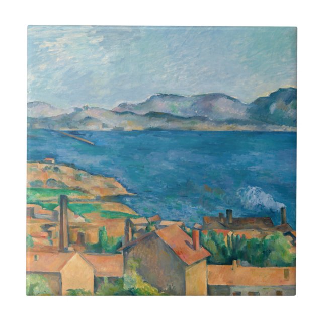 Carreau Paul Cezanne - Baie de Marseille, vue d'Estaque (Devant)