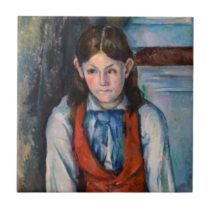 Carreau Paul Cezanne - Garçon dans la veste rouge