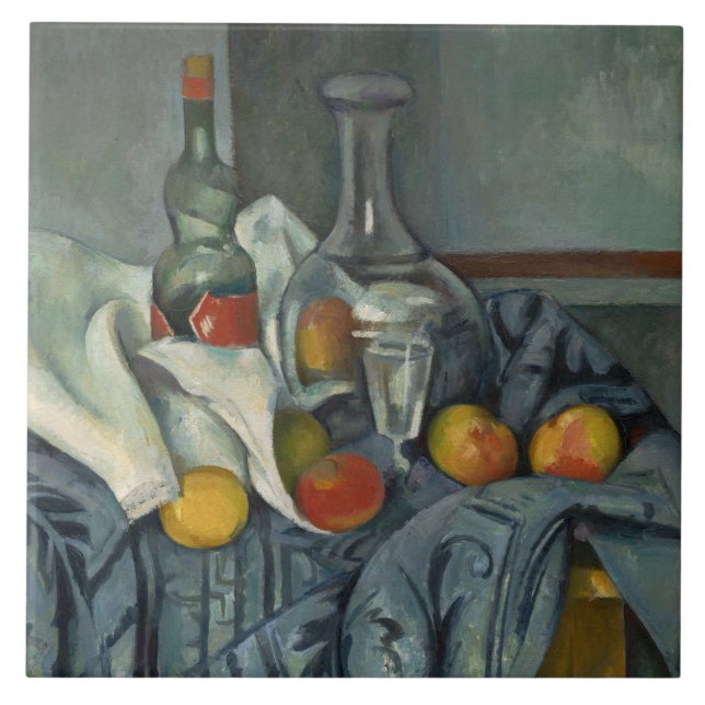 Carreau Paul Cezanne | la bouteille de menthe poivrée, (Devant)