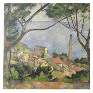 Carreau Paul Cezanne   la mer au l'Estaque, 1878