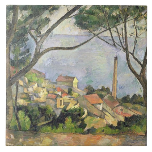 Carreau Paul Cezanne | la mer au l'Estaque, 1878 (Devant)