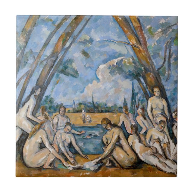 Carreau Paul Cezanne - Les Grandes Baignoires (Devant)