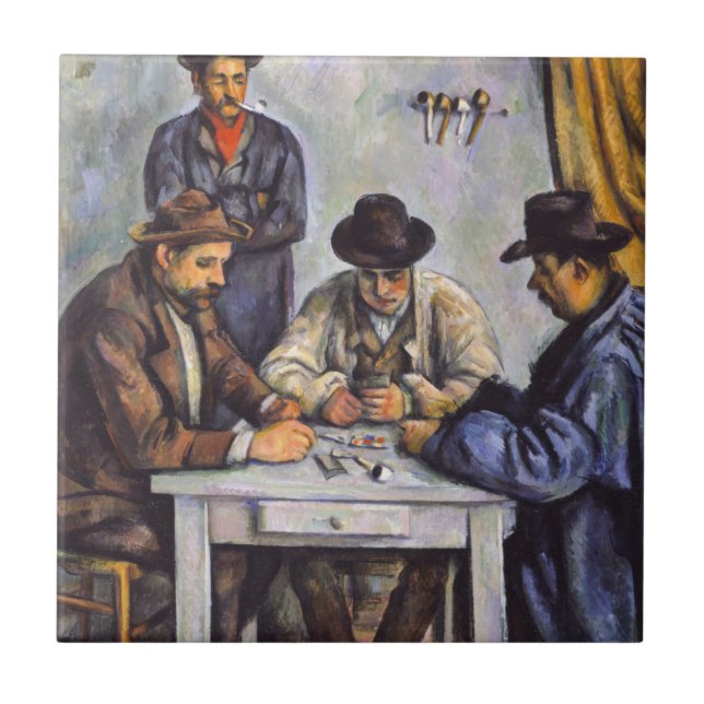 Carreau Paul Cezanne - Les Joueurs De Cartes (Devant)