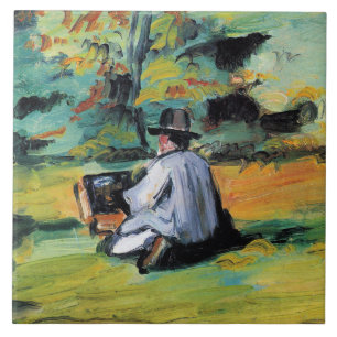 Carreau Paul Cezanne - Un peintre au travail,