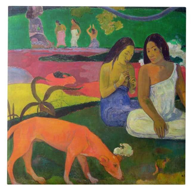 Carreau Paul Gauguin | Arearea (le chien rouge), 1892 (Devant)