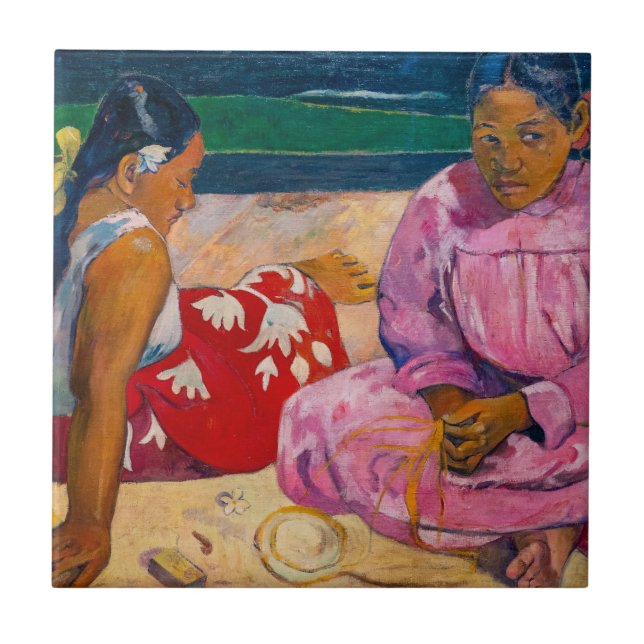 Carreau Paul Gauguin - Femmes tahitiennes sur la plage (Devant)