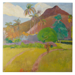 Carreau Paul Gauguin - Paysage tahitien