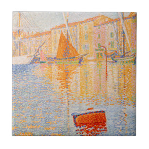 Carreau Paul Signac - La Bouée Rouge, Saint-Tropez