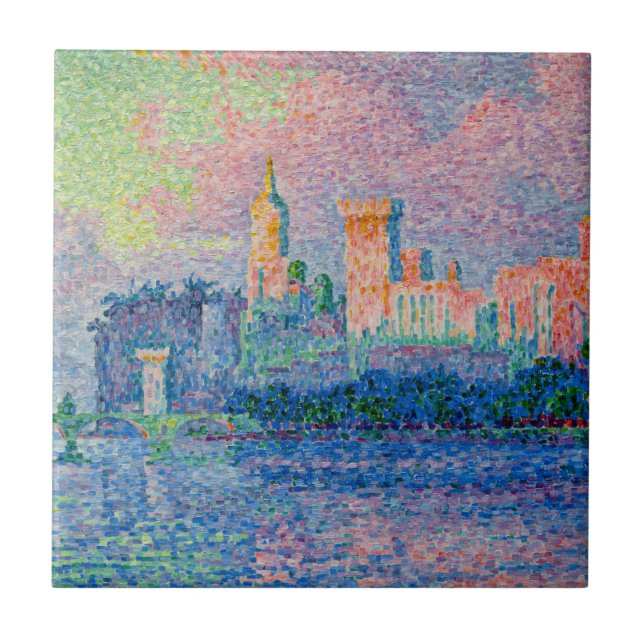 Carreau Paul Signac - Le Palais Pape, Avignon (Devant)