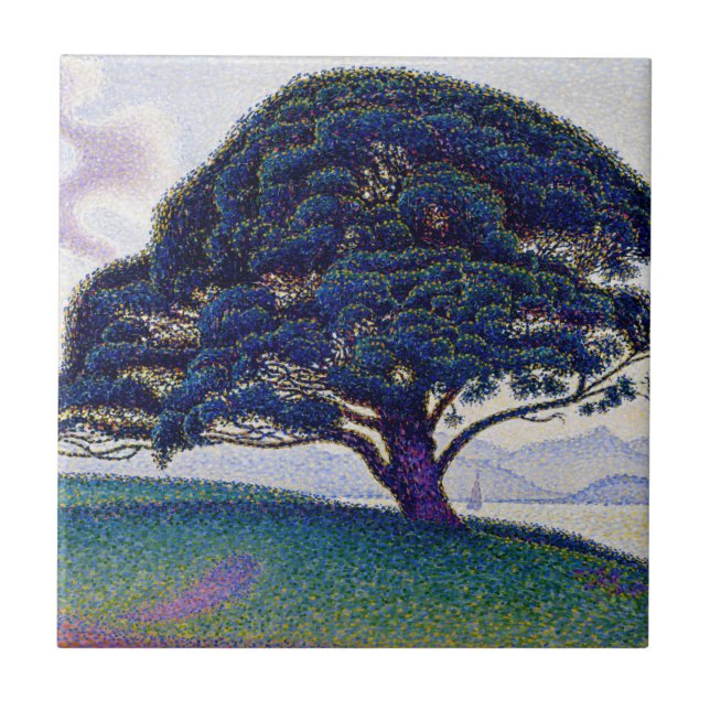 Carreau Paul Signac - Le pin Bonaventure (Devant)
