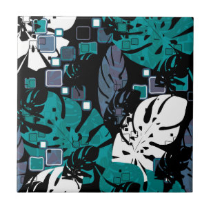 Carreau Paume de la jungle tropicale feuille