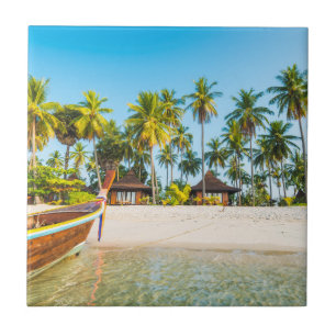 Carreau Pavillons sur la plage   Ko Mook, Thaïlande