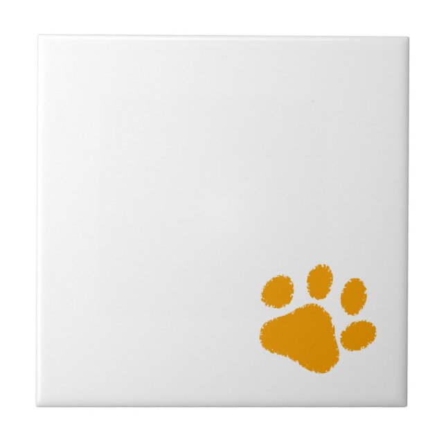 Carreau Paw orange (Devant)