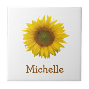 Carreau Pays Floral Jaune Tournesol Rustique