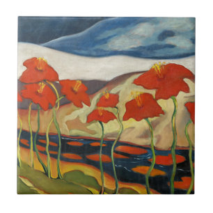 Carreau Paysage avec fleurs (nirvana) par Zolo Palugyay
