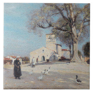 Carreau Paysage breton Architecture de village