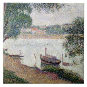 Carreau Paysage de rivière de Georges Pierre Seurat ave