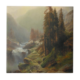 Carreau Paysage des grandes montagnes - Albert Zimmermann