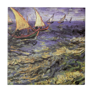Carreau Paysage marin à Saintes Maries par Vincent van Gog