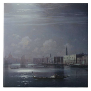 Carreau Paysage nocturne à Venise (ville italienne)
