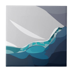 Carreau Paysage océanique d'Iceberg
