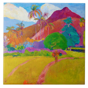 Carreau Paysage tahitien, Gauguin
